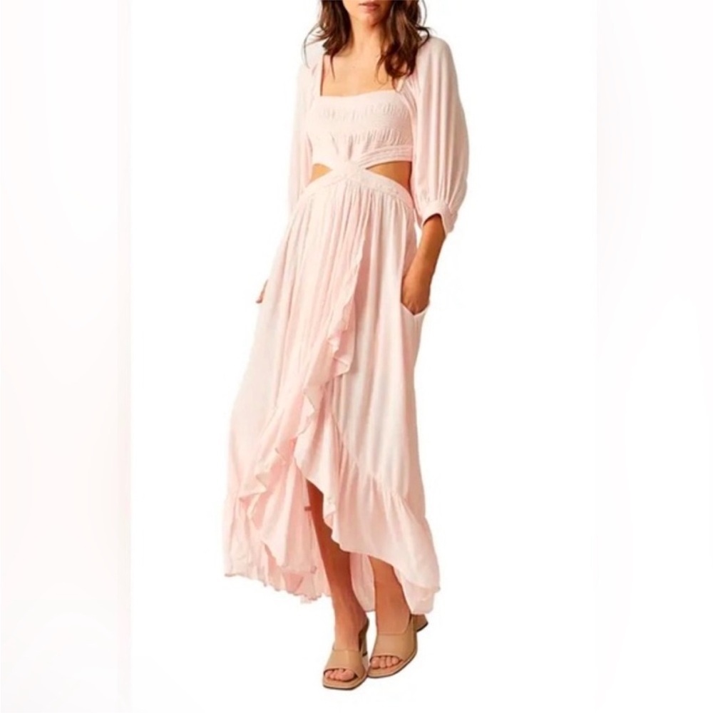Free People Cross My Heart Cutout Maxi Dress SEE MEASUREMENTS